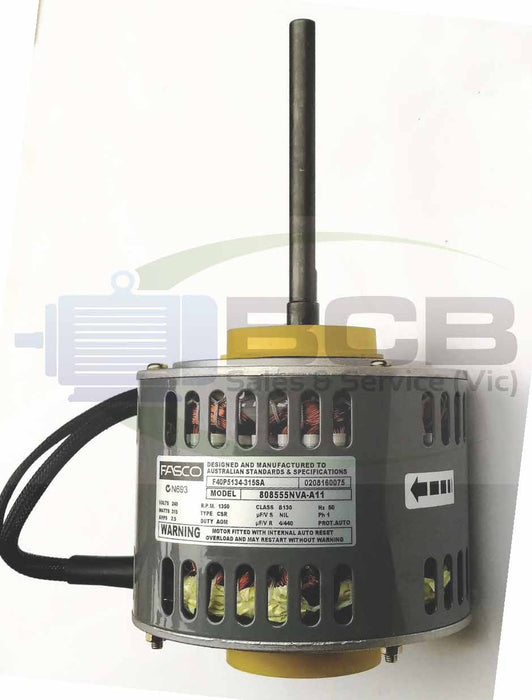 FASCO ( MARATHON ) 808555NVA-A11 315W DUCTED HEATER FAN MOTOR 4POLE (1400RPM) 3 SPEED