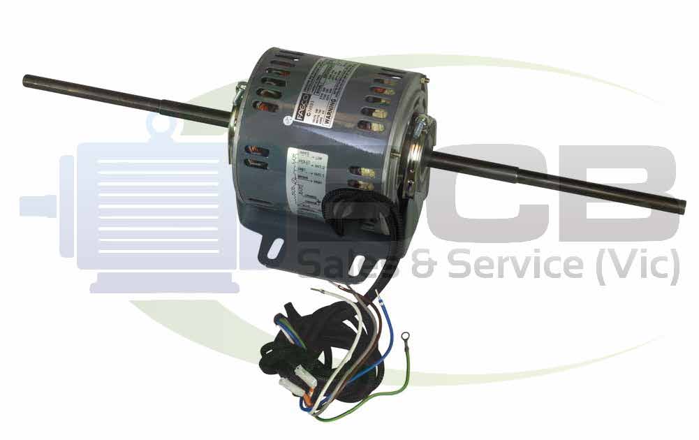 FASCO ( MARATHON ) HVAC 808555QVA-A11 DOUBLE SHAFT FAN MOTOR 750W 4POLE (1400RPM) 3 SPEED