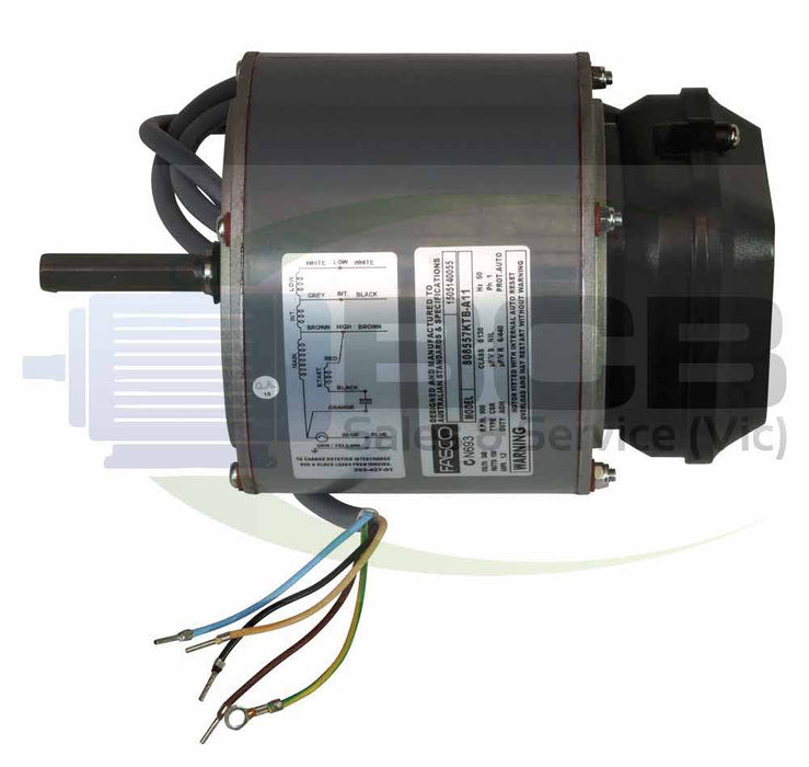 FASCO ( MARATHON ) HVAC 808557KTB-A11 CONDENSER FAN MOTOR 150W 6POLE (900RPM) 3 SPEED