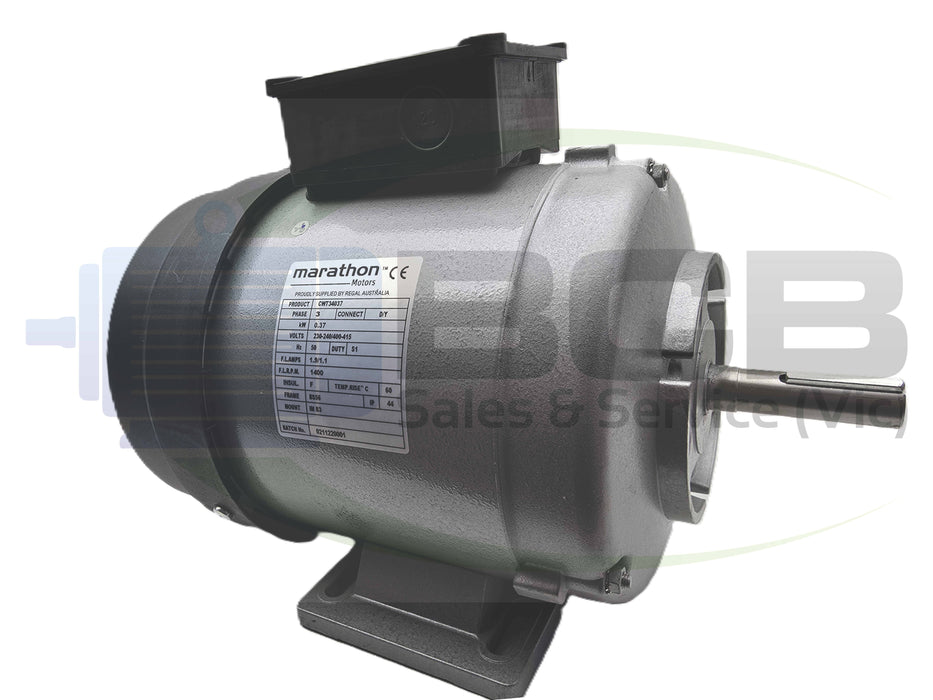 FASCO ( MARATHON ) 809434NTE-B01 370W 4POLE (1410RPM) 3PHASE GENERAL PURPOSE MOTOR B56 FRAME
