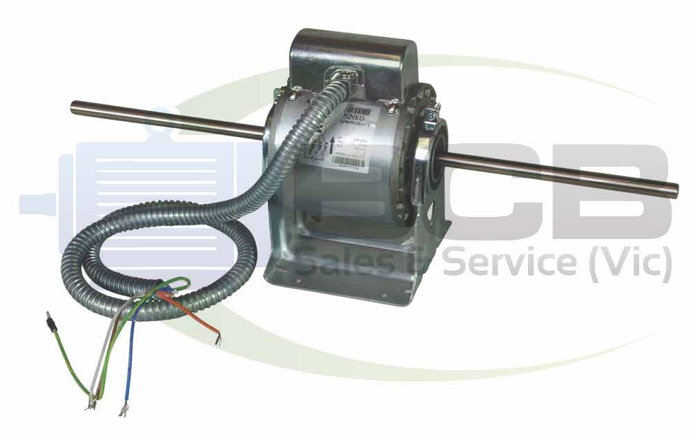 SINKO HVAC 524H8MBWFE 42 FRAME DOUBLE SHAFT FAN MOTOR 240V 50W 4POLE (1400RPM) 3 SPEED
