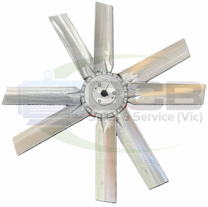 TITAN ALUMINIUM 8 PADDLE CW 28mm KEYED BORE BLADE