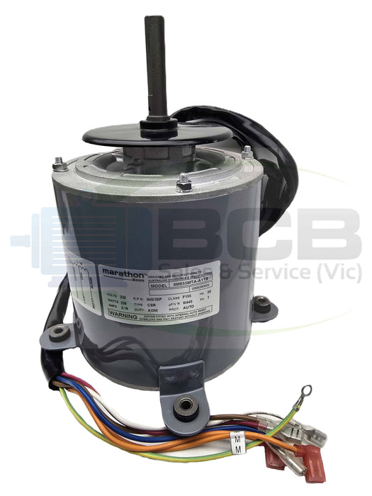 TEMPERZONE ( MARATHON ) HVAC 8M855MTA-A11S CONDENSER FAN MOTOR 238W 6POLE (940/880/820RPM) 3 SPEED