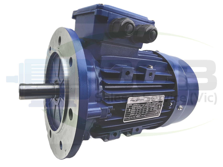1.1KW CMG MARATHON MHT THREE PHASE 415V 2POLE (2900RPM) FLANGE MOUNT MOTOR
