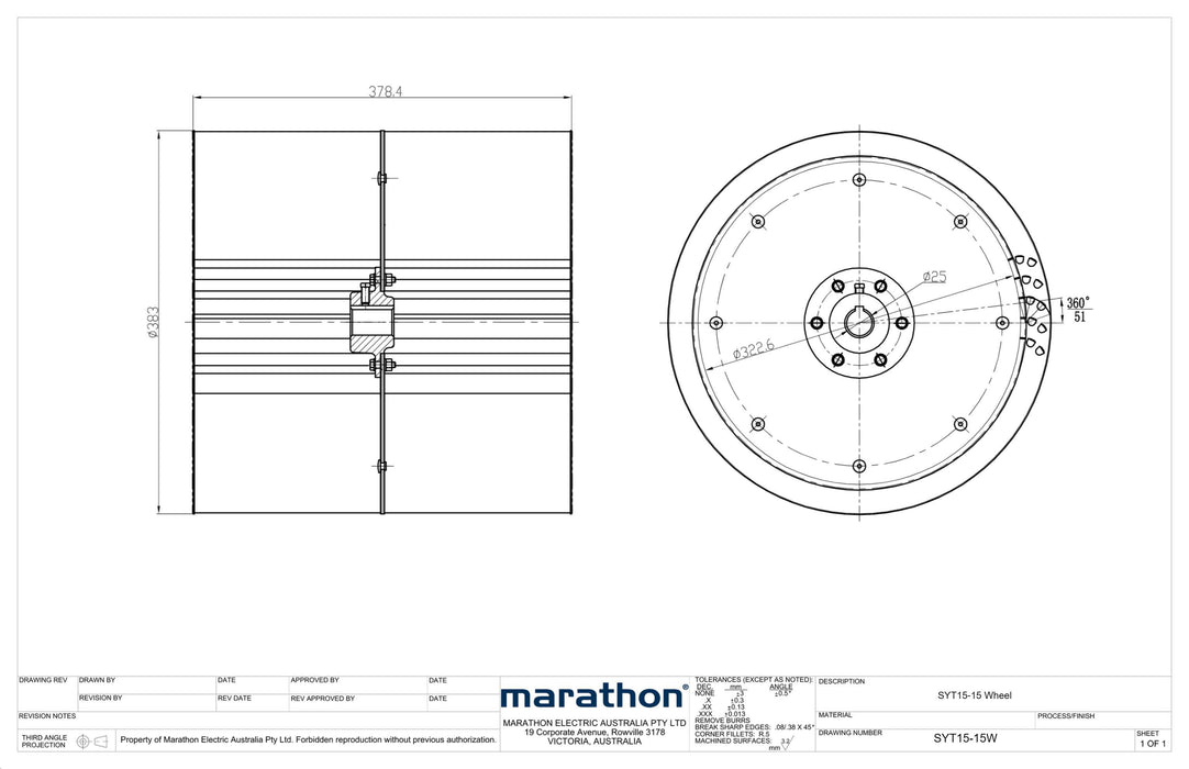 15X15 STEEL WHEEL