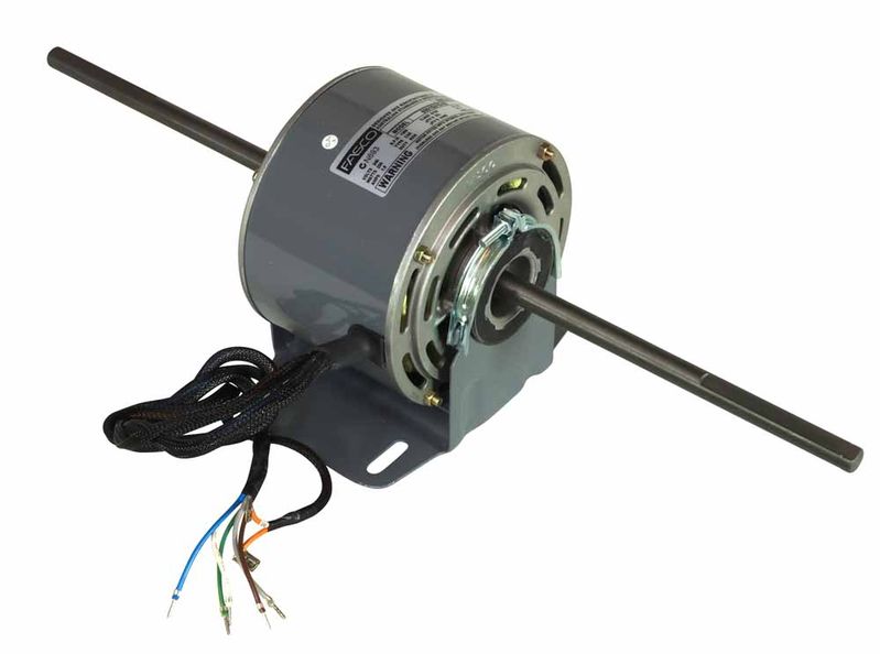 FASCO HVAC 8061S01980 DOUBLE SHAFT MOTOR 250W 4POLE (1400RPM) 3 SPEED